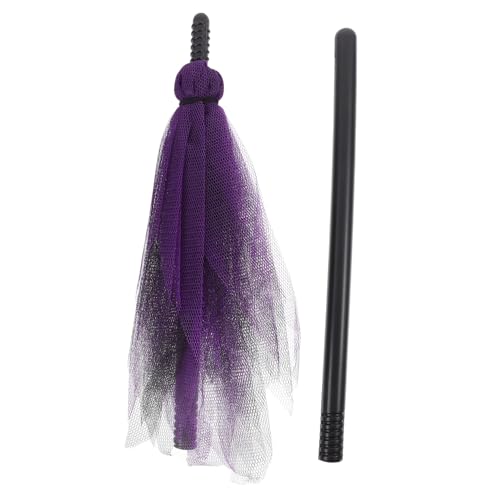 LRXIYODE Halloween Cosplay Hexenbesen Netzstoff Leichtes Party Requisit für Damen Herren Abnehmbar und Langlebig als Hexenkostüm Zubehör und Halloween Dekoration von LRXIYODE