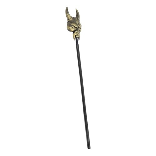 LRXIYODE Halloween Gehstock Requisit mit Totenkopfgriff Robust und Ergonomisch Vielseitig für Halloween Partys Cosplay Bühnenauftritte und Kostümzubehör Geeignet von LRXIYODE