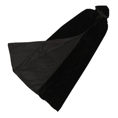 LRXIYODE Halloween Hexen Umhang aus Hochwertigem Strapazierfähigem Samt Klassisches Schwarzes Kostümzubehör für Halloween Party Cosplay und Foto Requisiten Einfach Anzuziehen und Robust LRXIYODE Halloween Hexen Umhang aus Hochwertigem Strapazierfähigem Samt Klassisches Schwarzes Kostümzubehör für Halloween Party Cosplay und Foto Requisiten Einfach Anzuziehen und Robust von LRXIYODE