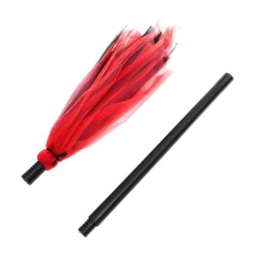 LRXIYODE Halloween Hexenbesen Abnehmbar Leicht für Cosplay Party Dekoration Halloween Deko Requisite für Make Up Partys in Schwarz Rot LRXIYODE Halloween Hexenbesen Abnehmbar Leicht für Cosplay Party Dekoration Halloween Deko Requisite für Make Up Partys in Schwarz Rot von LRXIYODE