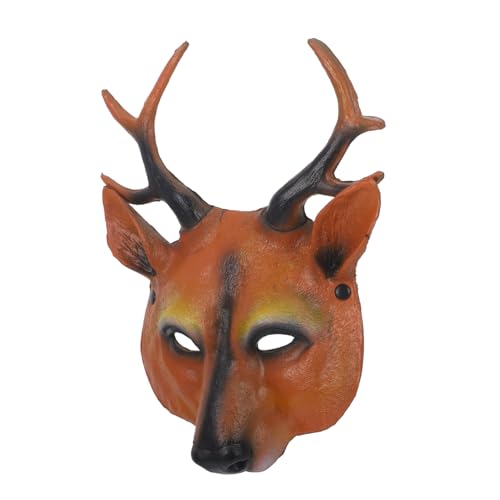 LRXIYODE Halloween Maske Cosplay Prop Tierkopf Verkleidung für Halloween Party Karneval Fasching und Bühnenauftritte Realistische Deer Mask für Kostüme und Festlichkeiten LRXIYODE Halloween Maske Cosplay Prop Tierkopf Verkleidung für Halloween Party Karneval Fasching und Bühnenauftritte Realistische Deer Mask für Kostüme und Festlichkeiten von LRXIYODE