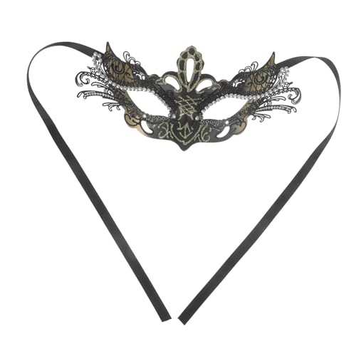 LRXIYODE Halloween Maske Metall Schmetterling Masquerade Maske für Kostüm Ball Cosplay Party Requisiten Goldfarbene Dekorative Handmaske für Erwachsene von LRXIYODE
