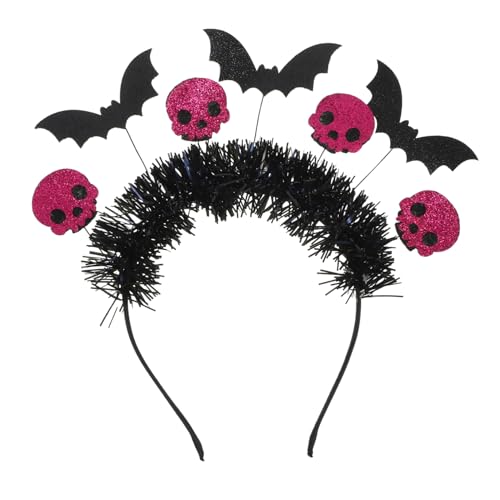 LRXIYODE Halloween Schädel Stirnband mit Fledermaus Design Leichtes Halloween Haarschmuck Strapazierfähiges Party Kostümzubehör für Erwachsene für Partys und Verkleidungen LRXIYODE Halloween Schädel Stirnband mit Fledermaus Design Leichtes Halloween Haarschmuck Strapazierfähiges Party Kostümzubehör für Erwachsene für Partys und Verkleidungen von LRXIYODE