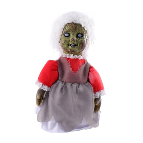 LRXIYODE Halloween Sprachaktivierte Gruselige Laufpuppe mit Leuchtenden Augen und Schaurigem Sound Langlebige Szene Deko für Halloween Partys und Spukhäuser Batteriefrei Bekleidet LRXIYODE Halloween Sprachaktivierte Gruselige Laufpuppe mit Leuchtenden Augen und Schaurigem Sound Langlebige Szene Deko für Halloween Partys und Spukhäuser Batteriefrei Bekleidet von LRXIYODE