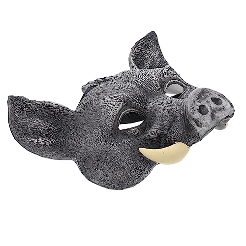 LRXIYODE Halloween Wildschwein Maske Schwarz Realistische Tiergesichtsmaske für Fasching Cosplay Party und Festival Sicheres Material Verarbeitung Einzigartiges Kostümzubehör für Erwachsene LRXIYODE Halloween Wildschwein Maske Schwarz Realistische Tiergesichtsmaske für Fasching Cosplay Party und Festival Sicheres Material Verarbeitung Einzigartiges Kostümzubehör für Erwachsene von LRXIYODE