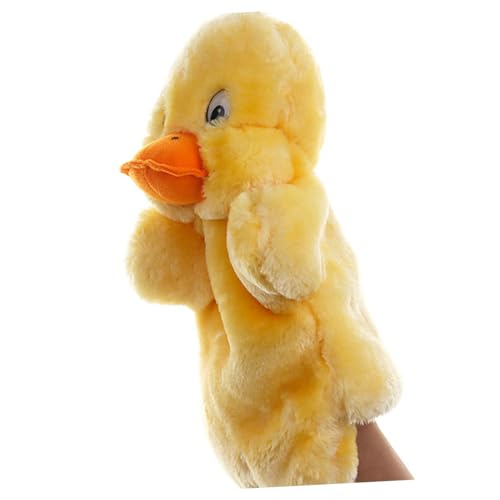 LRXIYODE Handpuppe Ente aus Plüsch Interaktives für Rollenspiel Zubehör für Geschichtenerzählen und Kreative Aktivitäten für Eltern Junge Mädchen Interaktion und Partys von LRXIYODE
