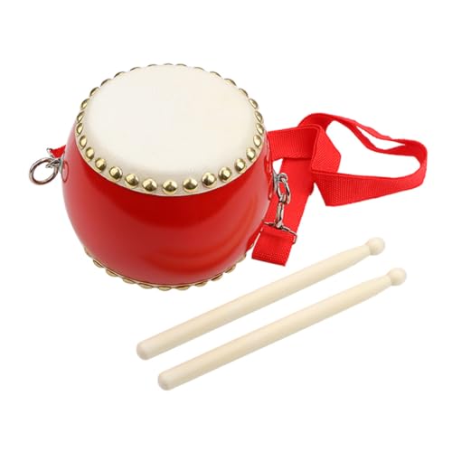 LRXIYODE Handtrommel Rot mit Trommelstöcken Pädagogisches Percussion für Musikalische Früherziehung Robust Sicher und Tragbar Fördert Musikalische Fähigkeiten und Spaß LRXIYODE Handtrommel Rot mit Trommelstöcken Pädagogisches Percussion für Musikalische Früherziehung Robust Sicher und Tragbar Fördert Musikalische Fähigkeiten und Spaß von LRXIYODE
