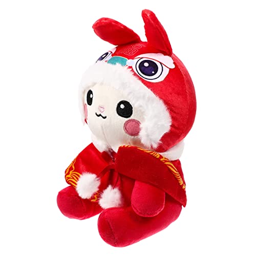 LRXIYODE Hasenpuppe Hasenjahr-Maskottchen-Puppe Jahr Der Hasen-Maskottchen-Puppe Kaninchengefüllter Hasen-stofftier Desktop-kaninchenpuppe Hase Gefüllte Puppe Plüsch LRXIYODE Hasenpuppe Hasenjahr-Maskottchen-Puppe Jahr Der Hasen-Maskottchen-Puppe Kaninchengefüllter Hasen-stofftier Desktop-kaninchenpuppe Hase Gefüllte Puppe Plüsch von LRXIYODE