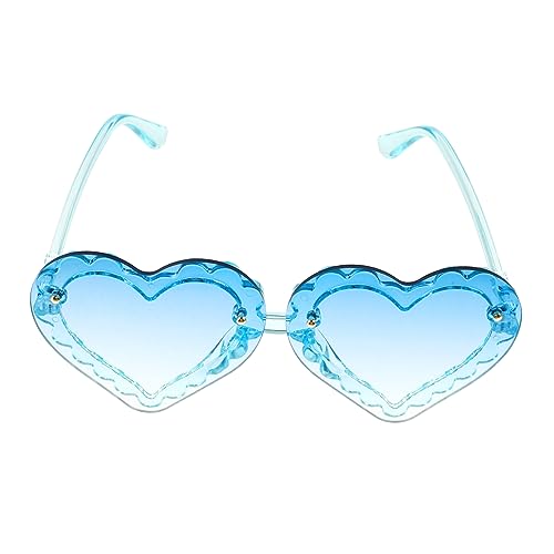 LRXIYODE Herzförmige Sonnenbrillen Für Farbige Partybrille Im Modischen Design Für Karneval Cosplay Festivals UV Perfektes Accessoire Für Unvergessliche von LRXIYODE