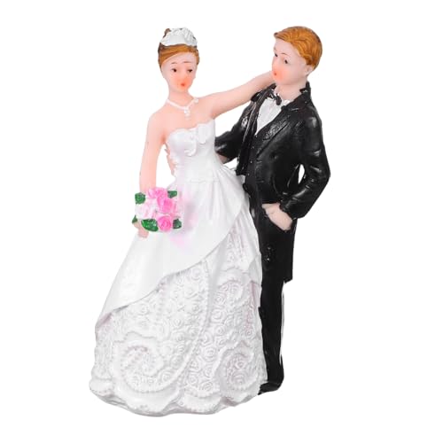 LRXIYODE Hochzeitstortendekoration Hochzeitspaar Tortenfiguren Für Hochzeiten Braut Tortenaufsatz Gemeinsame Paarstatuen Hochzeitsfiguren Braut Und Bräutigam Tortendekoration von LRXIYODE