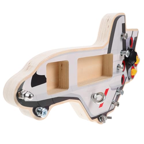 LRXIYODE Holz Busy Board Lernspielzeug mit Cartoon Raumschiff Design Montessori Aktivitätsbrett für Fördert Feinmotorik und Hand Augen koordination Robust und Einfach Spielend LRXIYODE Holz Busy Board Lernspielzeug mit Cartoon Raumschiff Design Montessori Aktivitätsbrett für Fördert Feinmotorik und Hand Augen koordination Robust und Einfach Spielend von LRXIYODE