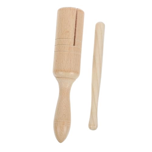 LRXIYODE Holz Guiro Percussion Instrument Pädagogisches Musikspielzeug für Robustes Holzmaterial Fördert Hand Auge koordination und Motorische Fähigkeiten Orff Instrument für Musikalische von LRXIYODE