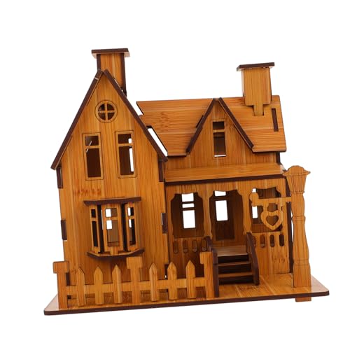 LRXIYODE Holz Haus Modell Puzzle DIY Bausatz Lernspielzeug für Erwachsene Handliches Holzbauspiel Koordination und Kreativität Vorgefertigte Teile ohne Klebstoff LRXIYODE Holz Haus Modell Puzzle DIY Bausatz Lernspielzeug für Erwachsene Handliches Holzbauspiel Koordination und Kreativität Vorgefertigte Teile ohne Klebstoff von LRXIYODE