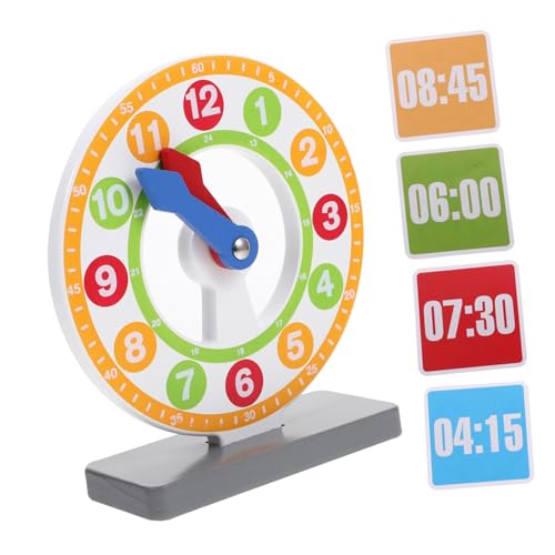 LRXIYODE Holz Lernuhr Lernuhr Tragbar Pädagogische Uhr Lernen für Vorschule und Kindergarten Kognitive Analog Holzspielzeug LRXIYODE Holz Lernuhr Lernuhr Tragbar Pädagogische Uhr Lernen für Vorschule und Kindergarten Kognitive Analog Holzspielzeug von LRXIYODE