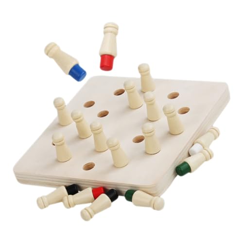 LRXIYODE Holz Memory Schachspiel Lernspielzeug für Farbenfrohes Logiktraining Gedächtnistraining Montessori Brettspiel für Eltern Junge Mädchen Spiele Gedächtnisförderndes Holzspielzeug LRXIYODE Holz Memory Schachspiel Lernspielzeug für Farbenfrohes Logiktraining Gedächtnistraining Montessori Brettspiel für Eltern Junge Mädchen Spiele Gedächtnisförderndes Holzspielzeug von LRXIYODE