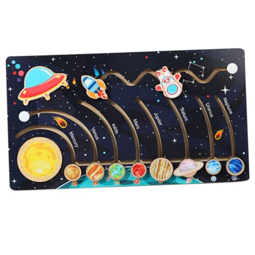 LRXIYODE Holz Puzzle Sonnensystem Planeten Puzzle für Kleinkinder Interaktives Lernspielzeug Kreativität und für Jungen und Mädchen LRXIYODE Holz Puzzle Sonnensystem Planeten Puzzle für Kleinkinder Interaktives Lernspielzeug Kreativität und für Jungen und Mädchen von LRXIYODE