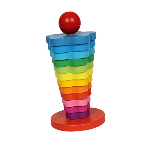 LRXIYODE Holz Stapelturm Regenbogen Lagig Montessori Lernspielzeug für Feinmotorik Hand Auge Koordination und Farbenerkennung Pädagogisches Bauklötze aus Sicherem Material LRXIYODE Holz Stapelturm Regenbogen Lagig Montessori Lernspielzeug für Feinmotorik Hand Auge Koordination und Farbenerkennung Pädagogisches Bauklötze aus Sicherem Material von LRXIYODE
