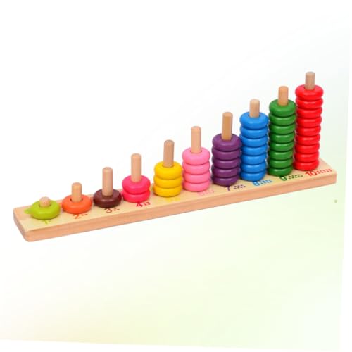 LRXIYODE Holzbaukasten Rechenhilfe für Große Mathe Bausteine Pädagogisches Lernspielzeug und Klassifizierungsfähigkeiten Eltern Junge Mädchen Montessori Inspiriert von LRXIYODE