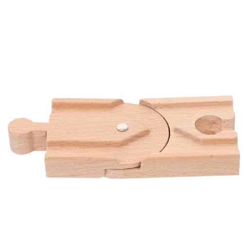 LRXIYODE Holzeisenbahn Gleise DIY Holzschienen Zubehör für Kreative Spielmöglichkeiten Geeignet für Fördert Motorik und Fantasie aus Natürlichem Holz von LRXIYODE