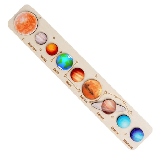 LRXIYODE Holzpuzzle Sonnensystem Lernspielzeug mit Planeten und Roter Sonne Matching Board für Frühe Form und Farbenerkennung Fördert Kognitive und Motorische Fähigkeiten bei Kindern LRXIYODE Holzpuzzle Sonnensystem Lernspielzeug mit Planeten und Roter Sonne Matching Board für Frühe Form und Farbenerkennung Fördert Kognitive und Motorische Fähigkeiten bei Kindern von LRXIYODE