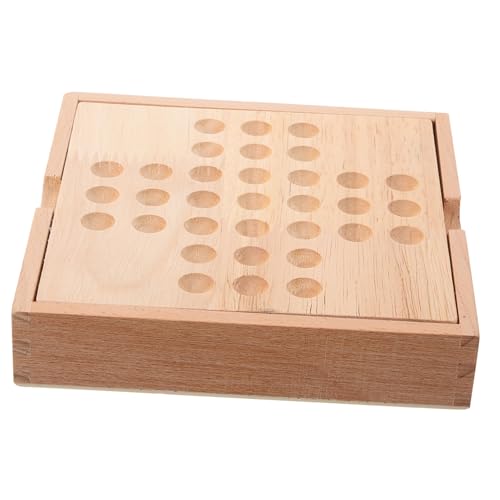 LRXIYODE Holzschachspiel für Langlebiges Edukatives Strategiespiel Farbenfrohes Konzentration und Familieninteraktion von LRXIYODE