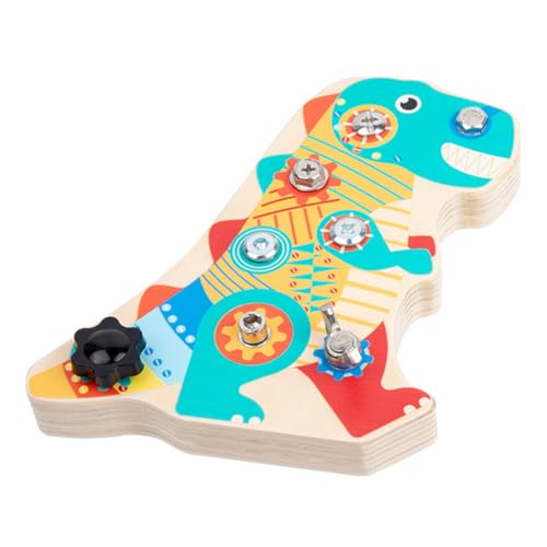 LRXIYODE Holzspielzeug Schraubbrett Dinosaurierform Interaktives Montessori Lernspielzeug für Langlebiges Montessori Motorikspielzeug zur Strategischen Denkens und Gedächtnisentwicklung LRXIYODE Holzspielzeug Schraubbrett Dinosaurierform Interaktives Montessori Lernspielzeug für Langlebiges Montessori Motorikspielzeug zur Strategischen Denkens und Gedächtnisentwicklung von LRXIYODE