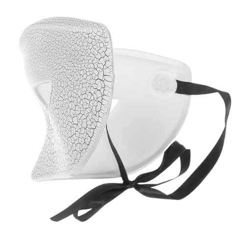 LRXIYODE Horrormaske Gruselige Erwachsenenmaske Crack Halbgesichtsmaske Kostüm Requisite Halloween Maske Cosplay Gesichtsmaske Halloween Halbmaske Gesichtsmaske Kostüm von LRXIYODE