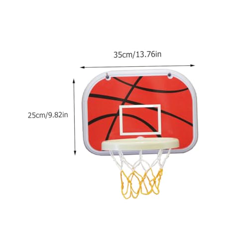 LRXIYODE Indoor Basketballkorb Set mit Wandmontage Basketball Luftpumpe und Haken Kinderfreundlich Einfache Installation Sicherer Rand für Haus Kindergarten und Indoor Zufällige Farbe von LRXIYODE