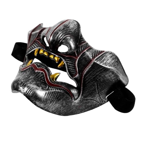 LRXIYODE Japanische Cosplay Maske Halbgesichtsmaske aus Detailreiche Hannya Maske in Antik Silber Unisex für Kostüm Party Bühnenauftritte Rollenspiele und Karneval LRXIYODE Japanische Cosplay Maske Halbgesichtsmaske aus Detailreiche Hannya Maske in Antik Silber Unisex für Kostüm Party Bühnenauftritte Rollenspiele und Karneval von LRXIYODE