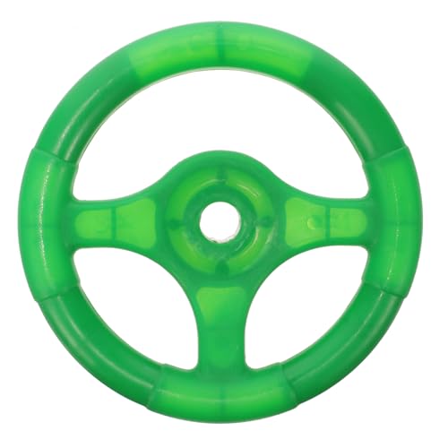 LRXIYODE Kinderlenkrad für Schaukelautos Grünes Kunststoff steuergerät Robustes Bumper car Zubehör Kinderfreundliches Outdoor Spiel Farbenfrohes und Realistisches Auto Simulator Lenkrad von LRXIYODE