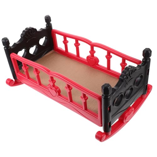 LRXIYODE Kinderpuppen-krippenspielzeug Babypuppen-krippenmodell Mädchen Babypuppen-krippenspielzeug Bett Für Puppe Möbel Für Puppenbetten Mädchen Hausspielzeug Plastik Rot LRXIYODE Kinderpuppen-krippenspielzeug Babypuppen-krippenmodell Mädchen Babypuppen-krippenspielzeug Bett Für Puppe Möbel Für Puppenbetten Mädchen Hausspielzeug Plastik Rot von LRXIYODE