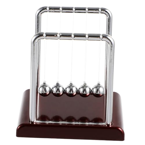 LRXIYODE Kleinformatige Newton Pendelkugel mit Quadrat Basisdesign Schreibtischdekoration für Büro und Zuhause Zeigt Gesetze der Physik und Impulserhaltung LRXIYODE Kleinformatige Newton Pendelkugel mit Quadrat Basisdesign Schreibtischdekoration für Büro und Zuhause Zeigt Gesetze der Physik und Impulserhaltung von LRXIYODE