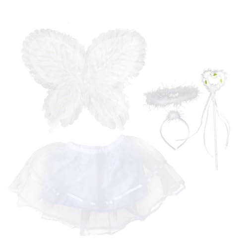 LRXIYODE Kostüm Set mit Schmetterlingsflügeln und Haarreif Langlebiges Material Geeignet für Party Tanz und Geburtstag Bezauberndes Accessoire für Mädchen von LRXIYODE