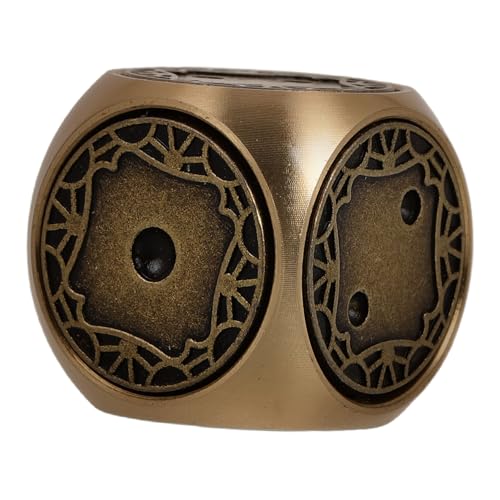 LRXIYODE Kreative Messingwürfel Für Würfelspiele. Exquisite Handpolierte 6-seitige Metallwürfel Für Vintage-brettspiele. Mini-Retro-messingwürfel von LRXIYODE
