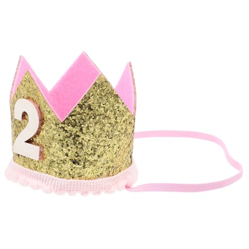 LRXIYODE Kronen Haarreif Geburtstagskrone Stirnband für Mädchen Elastisch und Bequem Partyzubehör für Geburtstagsfeier Shower und Fotografie Prinzessin Kostüm Accessoire von LRXIYODE