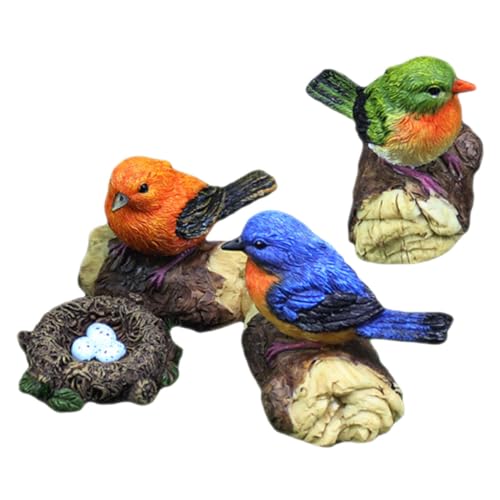 LRXIYODE Künstliche Vogelstatue Wetterfeste Gartendeko mit Realistischen Vogelmodellen und Harz Vogelhaus Dekorative Figuren für Garten Pflanzendekoration Outdoor Ornamente LRXIYODE Künstliche Vogelstatue Wetterfeste Gartendeko mit Realistischen Vogelmodellen und Harz Vogelhaus Dekorative Figuren für Garten Pflanzendekoration Outdoor Ornamente von LRXIYODE