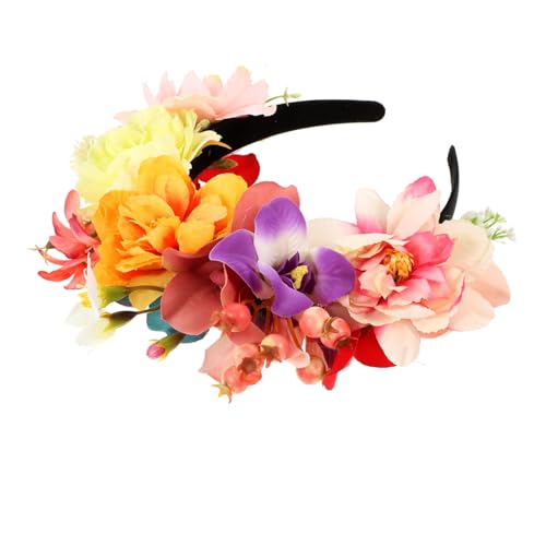 LRXIYODE Künstliches Blumen Haarband mit Verstellbarem Band Eleganter Blumenkranz für Damen und Mädchen Stilvolles Haarschmuck Accessoire für Hochzeit Party Fotoshootings LRXIYODE Künstliches Blumen Haarband mit Verstellbarem Band Eleganter Blumenkranz für Damen und Mädchen Stilvolles Haarschmuck Accessoire für Hochzeit Party Fotoshootings von LRXIYODE