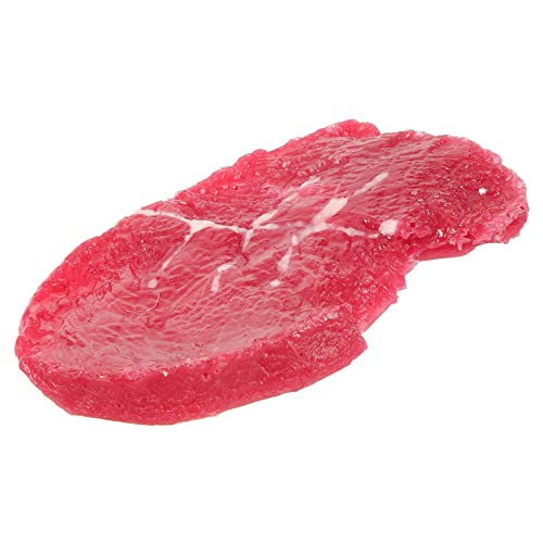 LRXIYODE Künstliches Steak Modell Realistische Miniatur Deko Leichtes Fotografie Requisit für Zuhause und Restaurant Küchendekoration Kreative Tischdekoration von LRXIYODE