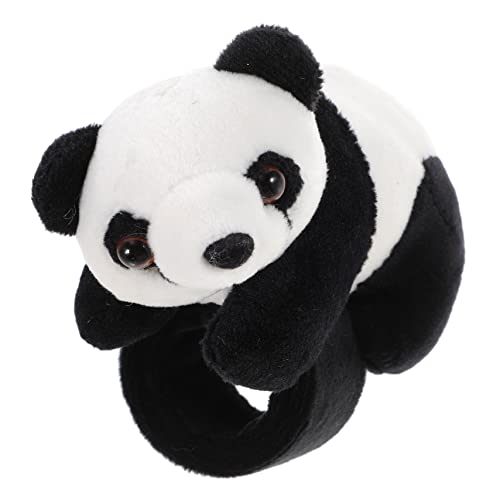 LRXIYODE Kuscheliges Panda Slap Bracelet Plüschtier Armband für Jungen und Mädchen Weiches Tierarmband zum Tragen und Party Goodie für Kindergeburtstag und Tierthema von LRXIYODE