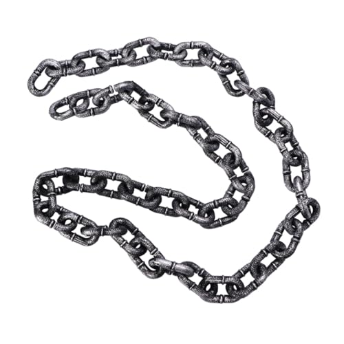 LRXIYODE Lange Realistische Plastik Kette Halloween Deko Requisite für Cosplay Party Kostüm Zubehör Vielseitig Einsetzbar für Maskerade Bühnenauftritte Karneval und Outdoor Dekoration von LRXIYODE