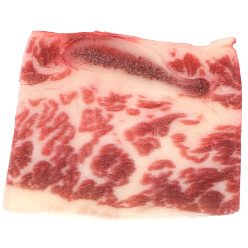LRXIYODE Lebensechtes Rindfleisch Modell Küchen Dekoration Film Requisite Gefälschtes Fleisch für Restaurant Hotel Tischdeko Realistische Fleischattrappe aus Sicherem Material von LRXIYODE