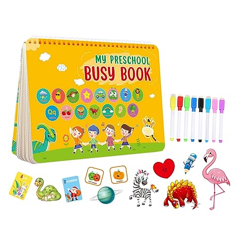 LRXIYODE Lernbuch für Vorschulkinder Interaktives Pädagogisches Sicherer Papierstoff Fördert Beobachtung und Gelb LRXIYODE Lernbuch für Vorschulkinder Interaktives Pädagogisches Sicherer Papierstoff Fördert Beobachtung und Gelb von LRXIYODE