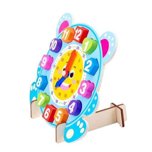 LRXIYODE Lernuhr aus Holz mit Bär Motiv Farbenfrohes Puzzle Frühkindlichen Sichere Glatte Kanten Fördert Farberkennung Edukatives Montessori LRXIYODE Lernuhr aus Holz mit Bär Motiv Farbenfrohes Puzzle Frühkindlichen Sichere Glatte Kanten Fördert Farberkennung Edukatives Montessori von LRXIYODE