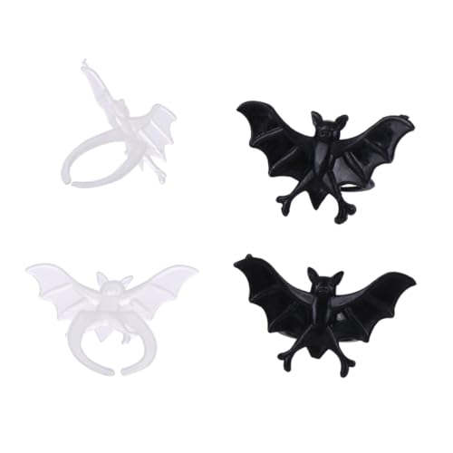 LRXIYODE Leuchtende Fledermaus Ringe Halloween Finger Ringe Kunststoff Party Deko Kostüm Zubehör für Halloween Kostümparty und Gruselige Feiern Zufällige Farbe LRXIYODE Leuchtende Fledermaus Ringe Halloween Finger Ringe Kunststoff Party Deko Kostüm Zubehör für Halloween Kostümparty und Gruselige Feiern Zufällige Farbe von LRXIYODE
