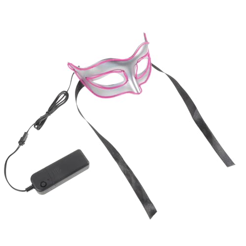 LRXIYODE Leuchtende Halbmaske für Fasching und Maskenball Einzigartige Cosplay Masquerade Maske für Damen Auffällige Party Maske mit Modischem Design für Karneval und Tanzveranstaltungen von LRXIYODE