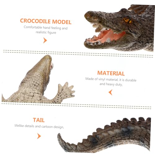 LRXIYODE Lifelike Krokodil Modell für Realistische Wildtier Simulation Pädagogisches Lernspielzeug Naturerkennung LRXIYODE Lifelike Krokodil Modell für Realistische Wildtier Simulation Pädagogisches Lernspielzeug Naturerkennung von LRXIYODE