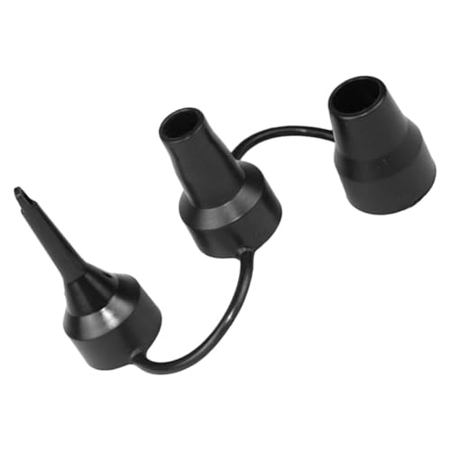 LRXIYODE Luftbettdüsen Rohrpumpe Kompressor Inflator Wiederaufladbar Aufblasbares Gebläse Adapterstecker Adapterdüsen Kunststoff Schwarz von LRXIYODE