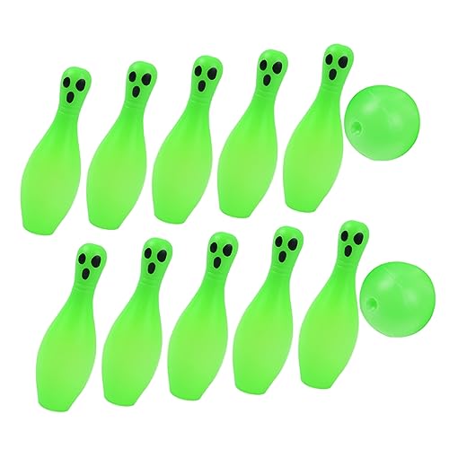 LRXIYODE Luminous Bowling für Halloween Nachtleuchtende Bowlingkugeln für Indoor und Outdoor Spaß für Partys und Familienspiele Große Geisterkegel von LRXIYODE