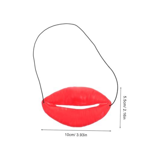 LRXIYODE Lustige Rote Maske Lippen Requisiten für Hochzeitsfeier Cosplay Austauschbar Unhöfliches Gesichtszubehör für Junggesellinnenabschiede und Festliche Spiele von LRXIYODE