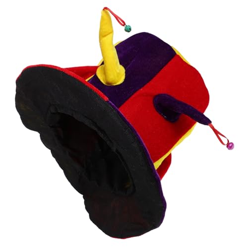 LRXIYODE Lustiger Clownhut mit Mehrfarbigen Glocken und Kostüm Accessoire für Damen und Herren für Karneval Fasching Bühnenauftritte und Cosplay Partys LRXIYODE Lustiger Clownhut mit Mehrfarbigen Glocken und Kostüm Accessoire für Damen und Herren für Karneval Fasching Bühnenauftritte und Cosplay Partys von LRXIYODE